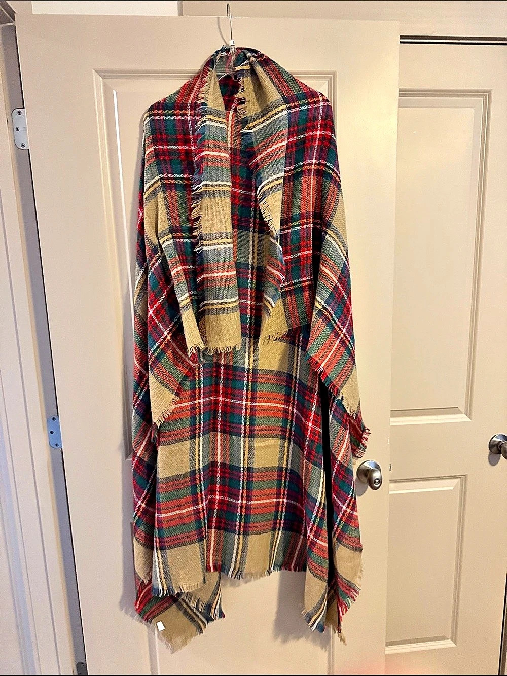 Plaid Wrap in Red & Green